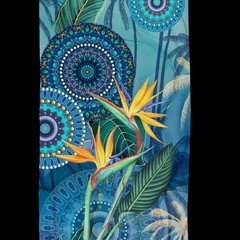 HIP Strandlaken 100x180 velours nr.30813 multi