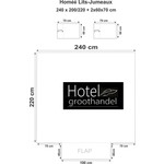hotelgroothandel.nl Dekbedovertrekset flanel - Grijs - 100% geruwd Katoen