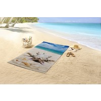 Good morning Strandlaken 75x150 poly velours kids nr.10044 multi