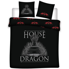 House of The Dragon Dekbedovertrek Targaryen - Lits Jumeaux - 240 x 220 cm - Polyester