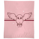 Harry Potter Fleece Deken Premium , Girly Owl - 125 x 150 cm  - Polyester