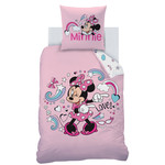 Disney Minnie Mouse Dekbedovertrek Wink - Eenpersoons - 140  x 200 cm - Katoen