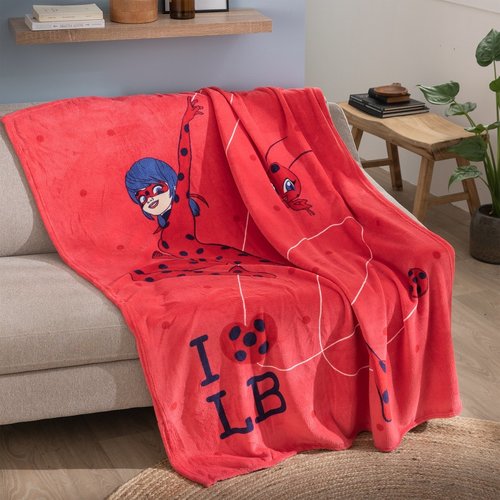 Miraculous Fleece Deken Premium, Jump - 125 x 150 cm  - Polyester