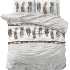 Sleeptime Dekbedovertrek Feathers 3 Grijs