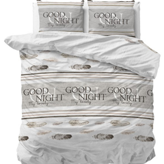 Sleeptime Dekbedovertrek Good Night Wit