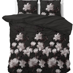 Sleeptime Dekbedovertrek Dark Flower Zwart