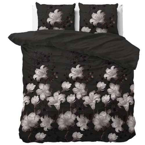 Sleeptime Dekbedovertrek Dark Flower Zwart