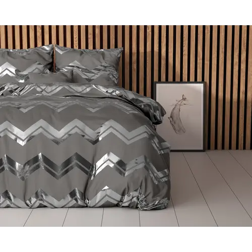 Sleeptime Dekbedovertrek Wave Grijs - 100% Polyester