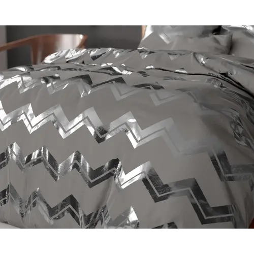 Sleeptime Dekbedovertrek Wave Grijs - 100% Polyester