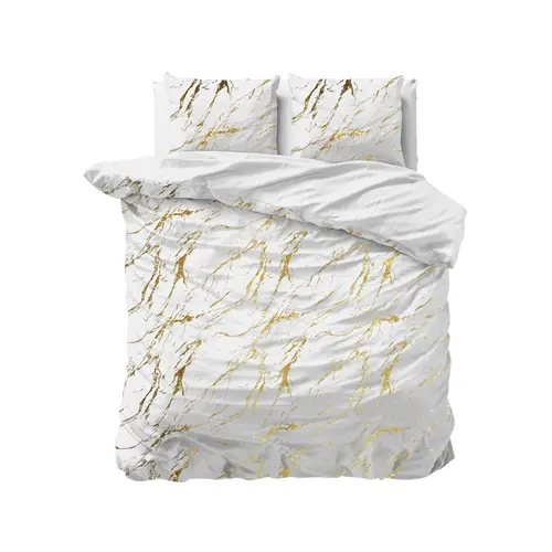 Sleeptime Dekbedovertrek Marble Wit - 100% Polyester