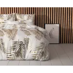 Sleeptime Dekbedovertrek Leaves Wit - 100% Polyester