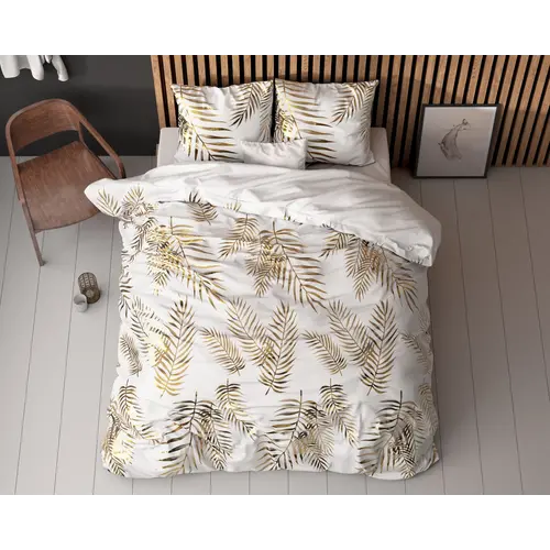 Sleeptime Dekbedovertrek Leaves Wit - 100% Polyester