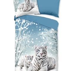 Good morning Dekbedovertrek Safe - flanel kids nr.30984 blauw