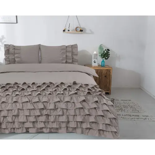 Dreamhouse Dekbedovertrek Cyprus Taupe - 100% katoen