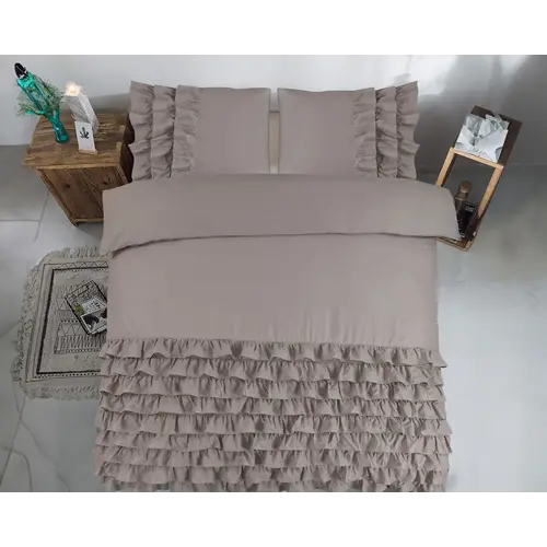 Dreamhouse Dekbedovertrek Cyprus Taupe - 100% katoen