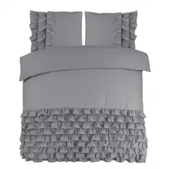 Dreamhouse Dekbedovertrek Cyprus Grijs - 100% katoen