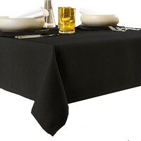 De Witte Lietaer Tafellaken, Gibson Zwart - 145 x 360 cm - 100% Polyester