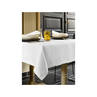 De Witte Lietaer Tafellaken, Gibson Wit - 145 x 260 cm - 100% Polyester