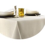 De Witte Lietaer Tafellaken Rond, Gibson Beige - Ø 170 cm - 100% Polyester