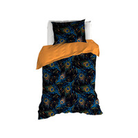 De Witte Lietaer Dekbedovertrek Peafowl Thai Curry - Katoen Satijn