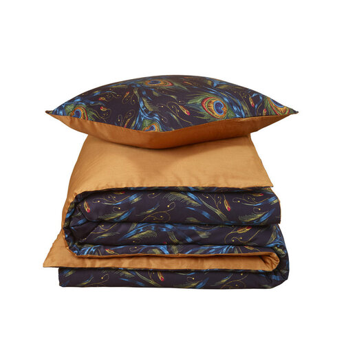 De Witte Lietaer Dekbedovertrek Peafowl Thai Curry - Katoen Satijn