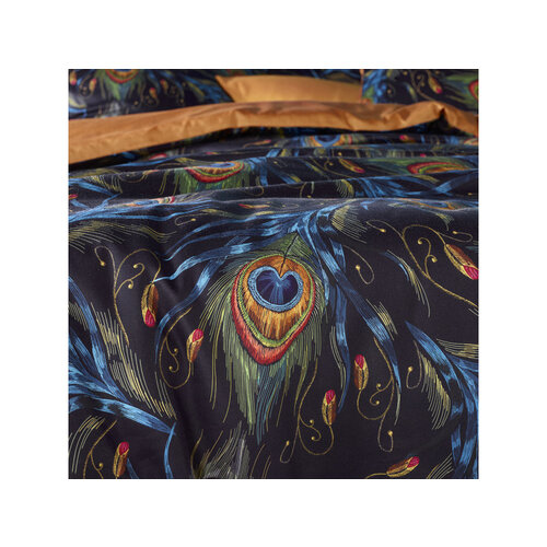 De Witte Lietaer Dekbedovertrek Peafowl Thai Curry - Katoen Satijn