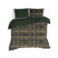 De Witte Lietaer Dekbedovertrek Rufus Khaki -  Katoen Flanel