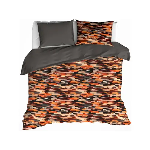 De Witte Lietaer Dekbedovertrek Rothko Orange Rust -  Katoen Flanel
