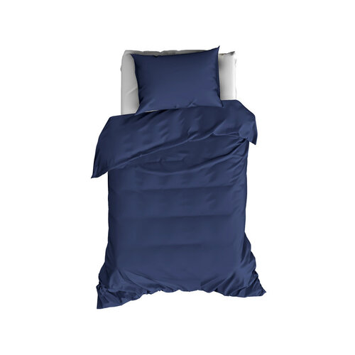 De Witte Lietaer Dekbedovertrek Katoen Satijn Olivia -  Blauw