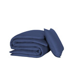 De Witte Lietaer Dekbedovertrek Katoen Satijn Olivia -  Blauw