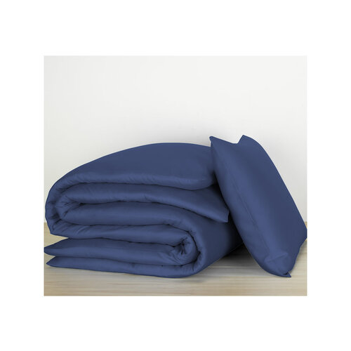 De Witte Lietaer Dekbedovertrek Katoen Satijn Olivia -  Blauw