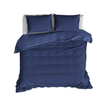 De Witte Lietaer Dekbedovertrek Katoen Satijn Olivia -  Blauw