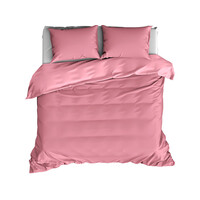 De Witte Lietaer Dekbedovertrek Katoen Satijn Olivia -  Roze