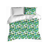 De Witte Lietaer Dekbedovertrek Puddle Green -  Katoen