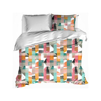 De Witte Lietaer Dekbedovertrek  June mineral - Katoen