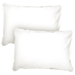 Matt & Rose Set Kussenslopen, Wit - (2x) - Gewassen Katoen