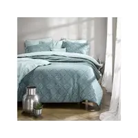 De Witte Lietaer Dekbedovertrek Katoen Satijn Rosemary Blue