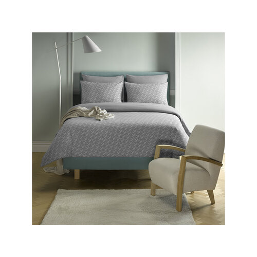 De Witte Lietaer Dekbedovertrek Birds Natural Grey.