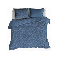 De Witte Lietaer Dekbedovertrek Katoen Flanel Alvaro Blauw