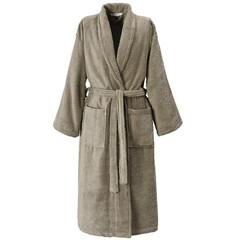 De Witte Lietaer Badjas Etrusk Taupe Unisex Katoen