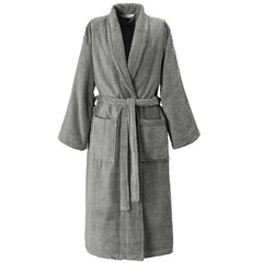 De Witte Lietaer Badjas Etrusk Grijs Unisex Katoen