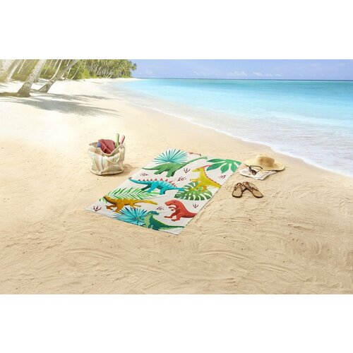 Good morning Strandlaken 75x150 poly velours kids nr.6808 multikleur