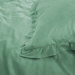 Sleeptime Dekbedovertrek Velvet Ruffles Green