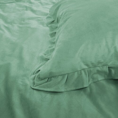 Sleeptime Dekbedovertrek Velvet Ruffles Green