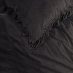 Sleeptime Dekbedovertrek Velvet Ruffles Black