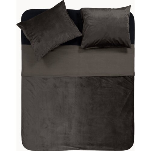 Sleeptime Dekbedovertrek Velvet Piping Taupe