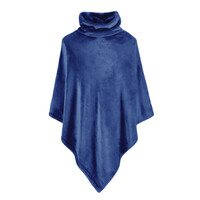 Moodit Poncho Huggle, Marine Blauw - 80 x 80 cm - Polyester