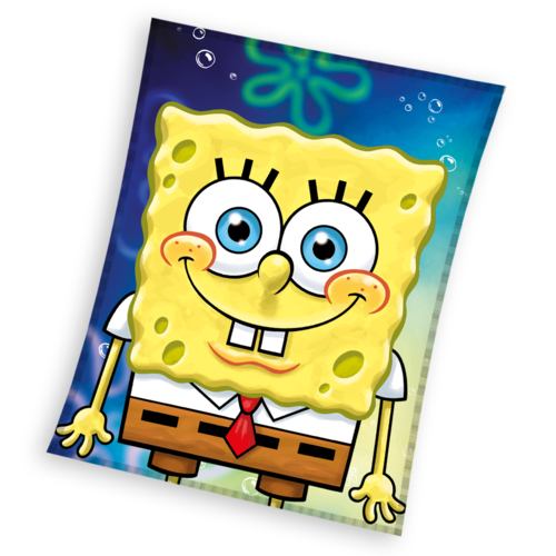 Spongebob Fleece Deken, Smile - 110 x 140 cm - Polyester