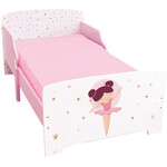 Ballerina Peuter Bed - 70 x 140cm - Multi - Inclusief lattenbodem