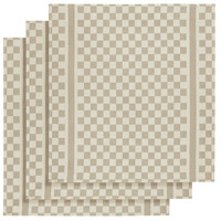 De Witte Lietaer Theedoek Groom-A - 3 stuks - 65 x 70 cm - bruin - Katoen